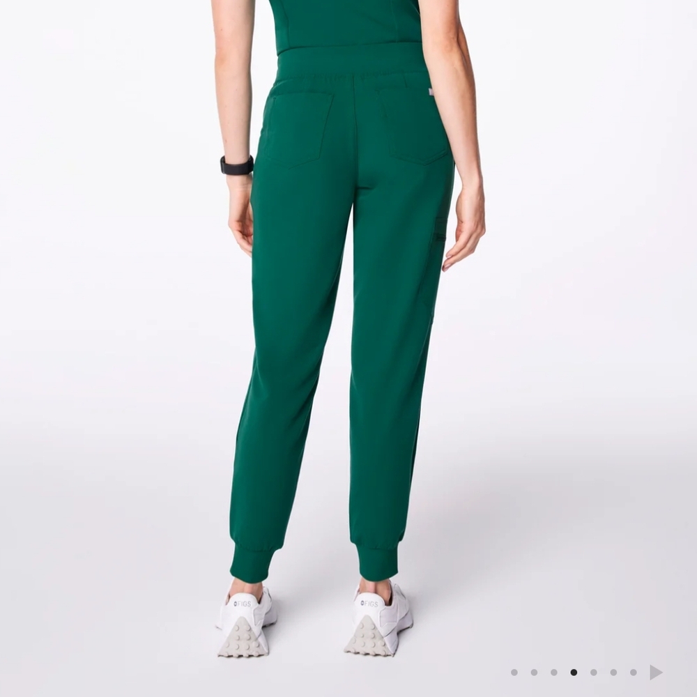 Women's Green Jogger Pants - Picture 2 of 7